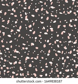 Abstract dark pastel pattern. Light  pink colors, background. Dots and spots with hand drawn marks, vector repeated texture