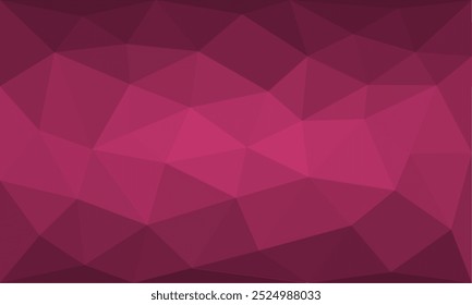 Abstrakter dunkelrosa geometrischer Low-Poly-Hintergrund. Dekorative Design-Vorlage Idee für Display, Banner, Studio, Kulisse, Oberfläche, Werbung, Unterhaltung, Web, Broschüre, Gruß, Einladung
