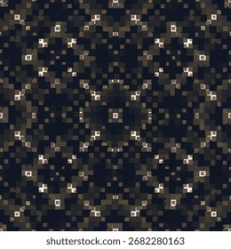 Fondo Abstractas del patrón inconsútil floral del pixel oscuro para los Fondos de pantalla de los carteles que empaquetan el diseño textil y el uso de las Plantillas digitales