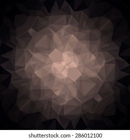 Abstract  dark polygonal background