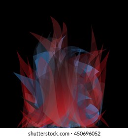Abstract dark polygonal geometric background. Vector illustration