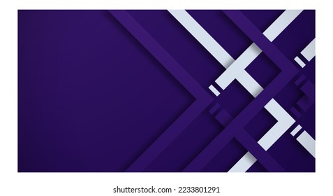 Abstract Dark Purple 3D Background with Purple and White Lines Paper Cut Style Textured. Usable for Decorative web layout, Poster, Banner, Corporate Brochure and Seminar Template Design