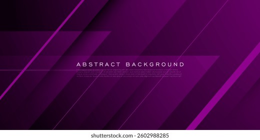 Abstract dark purple 3D overlap background. Papercut shapes with lines design pattern. Eps10 vector