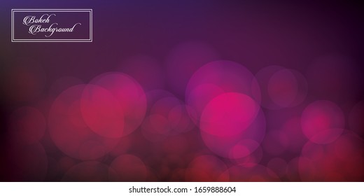 Abstrakter, dunkelvioletter Hintergrund mit Bokeh-Kreisen. Weihnachtskarte.