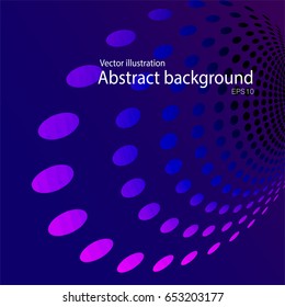 Abstract dark purple background with bokeh circles. ?ard. Vector EPS 10 illustration.