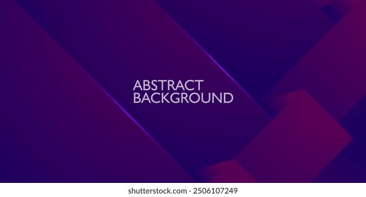 Abstract dark purple background with overlap simple square lines. Looks 3d with trendy pattern. Suitable for posters, brochures, and others. Eps10 vector