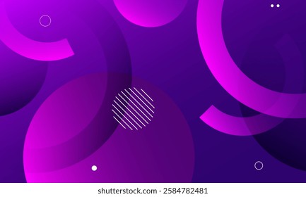 Abstract dark purple background with pink circles. Eps10 vector