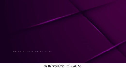 Abstract dark purple background with shadow and simple light. Looks 3d with additional light. Suitable for posters, brochures, e-sports and others. Eps10 vector