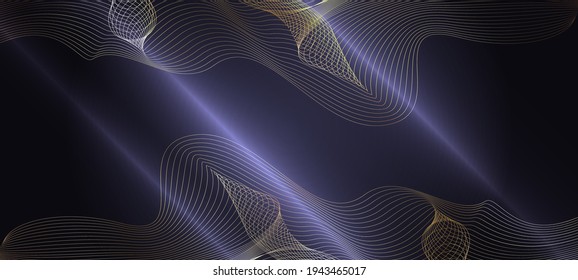 Abstract dark purple background with smooth lines.