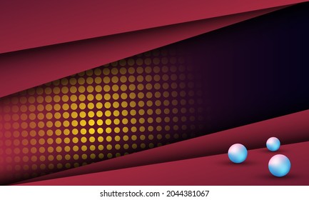 Resumen de la capa superpuesta del vector de fondo púrpura oscuro en el espacio oscuro para el diseño de fondo. Concepto de tecnología digital de diseño de vectores de ilustración.