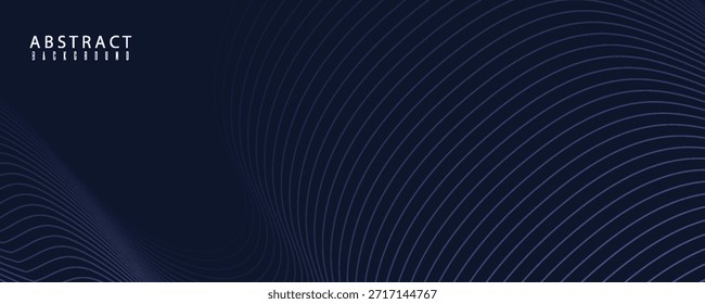 Abstract dark purple background with wave line pattern. Futuristic technology concept. Suit for banner, poster, cover, brochure, flyer. simple presentation