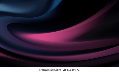 Abstract Dark Purple Blue Swirling Gradient Background Design