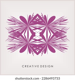 abstract dark purple colored vector illustration can be used for elegant shape logo