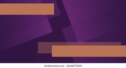Abstract dark purple frame 3D background. Overlap square with shadow and line pattern. Eps10 vector