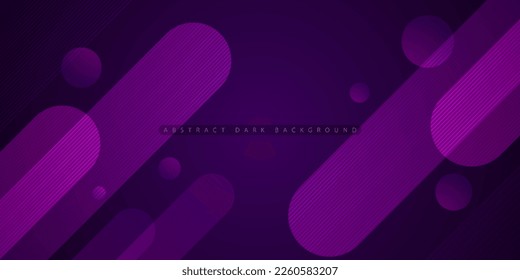 Abstract dark purple gradient illustration background with 3d look rectangle purple simple pattern. dynamic design and luxury.Eps10 vector Stockvektor