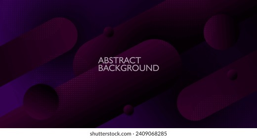 Resumen del fondo de la ilustración de gradiente morado oscuro con un diseño simple de rectángulo de aspecto 3d. diseño dinámico y lujo.vector Eps10