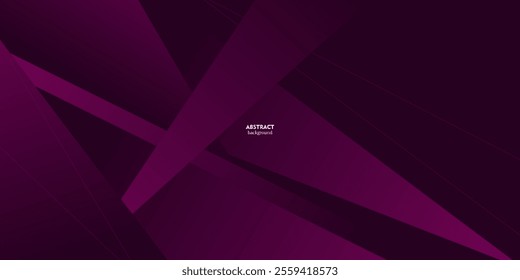 Abstract dark purple gradient illustration background with purple rectangle paper cut pattern 3d view. Dynamic design, color and luxury. Vector Eps10