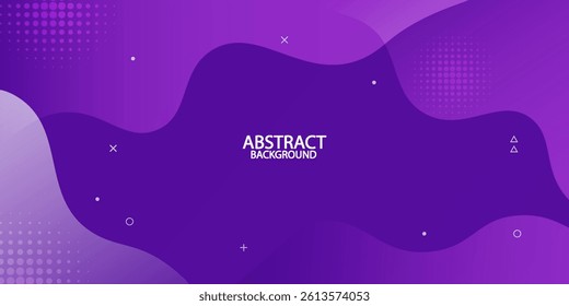 Abstract dark purple gradient wave liquid geometric background modern with fluid style gradient color. Suitable for banner, flyer, and etc. Eps10 vector