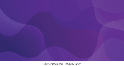 Abstract dark purple gradient wave liquid geometric background modern with fluid style gradient color. Suitable for banner, flyer, and etc. Eps10 vector