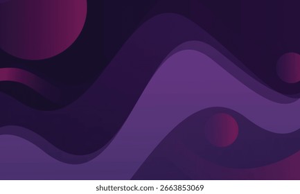 Abstrato roxo escuro onda gradiente líquido fundo geométrico moderno com fluido estilo cor gradiente. arte vetorial