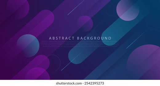 Abstract dark purple and green 3D background gradient with dynamic shadow overlap pattern background. Eps10 vector