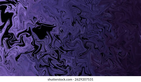 an abstract dark purple image featuring swirling, fluid patterns. 