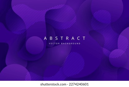 abstract dark purple liquid color gradient wavy geometric fluid shape background. eps10 vector