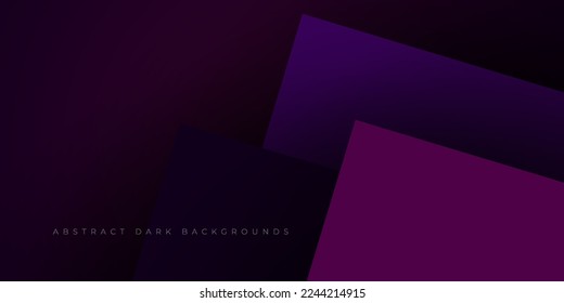 Abstract dark purple overlap background template vector with square papercut pattern. Purple background with shadow design.Eps10 vector