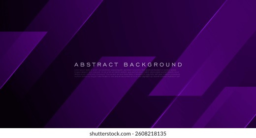 Abstract dark purple overlap background. Trendy overlap square shapes triangle pattern. Eps10 vector