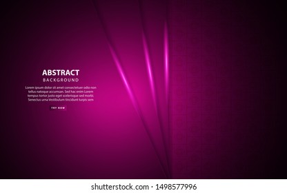 Abstract dark purple overlap layer background. Luxury and modern concept vector design template