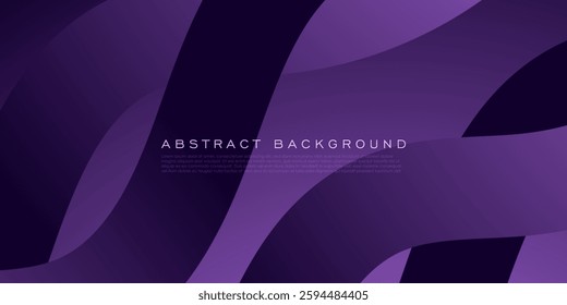 Abstract dark purple overlap shapes 3D pattern background. Simple and modern design. Eps10 vector