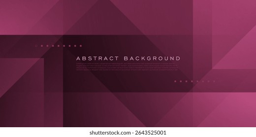 Abstract dark purple overlap square background. Simple elegant pattern for banner background. Eps10 vector