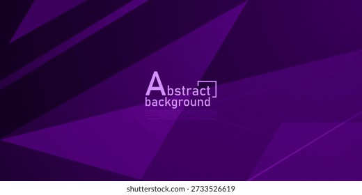Abstract dark purple overlap triangle pattern background. Futuristic overlap shapes pattern element concept banner design. Eps10 vector