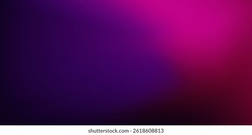 Abstract dark purple pink blue color gradient background blurred neon color flow grainy texture effect modern abstract