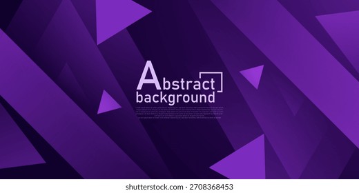 Abstractas fondo triángulo púrpura oscuro. Diseño geométrico de patrón de Formas simples. Diseño de Anuncio de superposición de moda. Vector Eps10