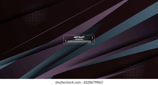 Abstract dark purple triangle geometric background. Simple triangle pattern with shadow. Vector eps10