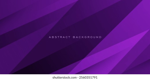 Abstract dark purple triangle overlap background for graphics design. Dark purple gradient background elements. Eps10 vector