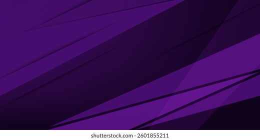 Abstract dark purple triangle overlap background for graphics design. Dark purple gradient background elements. Eps10 vector