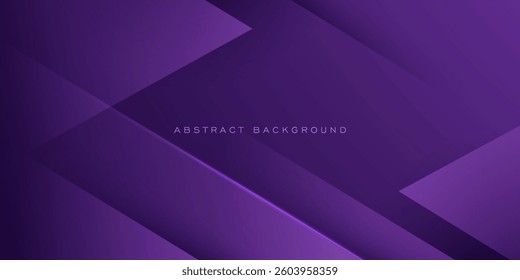 Abstract dark purple triangle overlap 3D background. Simple design geometric trendy pattern. Eps10 vector