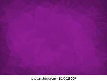 Abstract Dark Purple vector Low poly crystal background. Polygon design pattern. Low poly illustration, low polygon background.