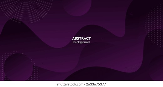 Abstract dark purple wave background. Trendy background with liquid wave pattern. Vector eps10
