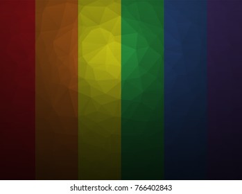 abstract dark rainbow Geometric Polygon Background, Vector EPS 10.