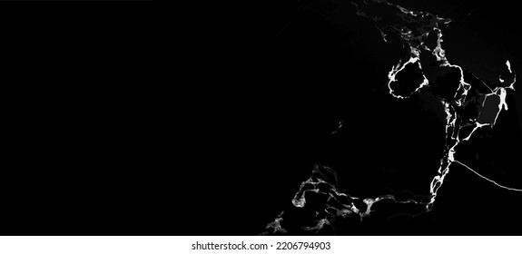 Abstract dark realisric vector marble background. Black and white marble texture for design artwork.