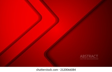 Abstract dark red arrow overlap on dark blank space with text design modern luxury futuristic technology background vector illustration.