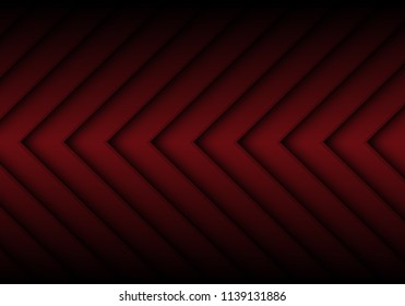 Abstract dark red arrow pattern direction design modern futuristic background vector illustration.