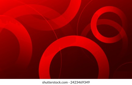 Abstract dark red background with circles. Vector illustration