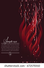 Abstract dark red background. Design for banner, poster, brochure with place for text.