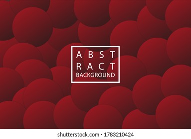 Abstract dark red background with ellipse shape for design. Vector.