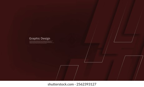 Abstract dark red background with geometric patterns and white text, ideal for modern designs.

