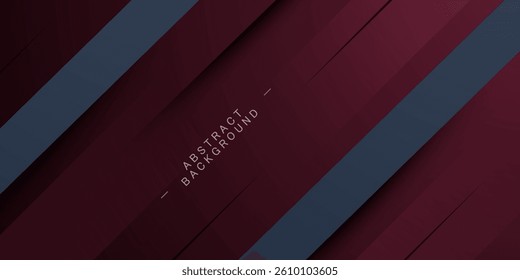 Abstract dark red background with gray lines pattern design. Suitable for business design. Eps10 vector